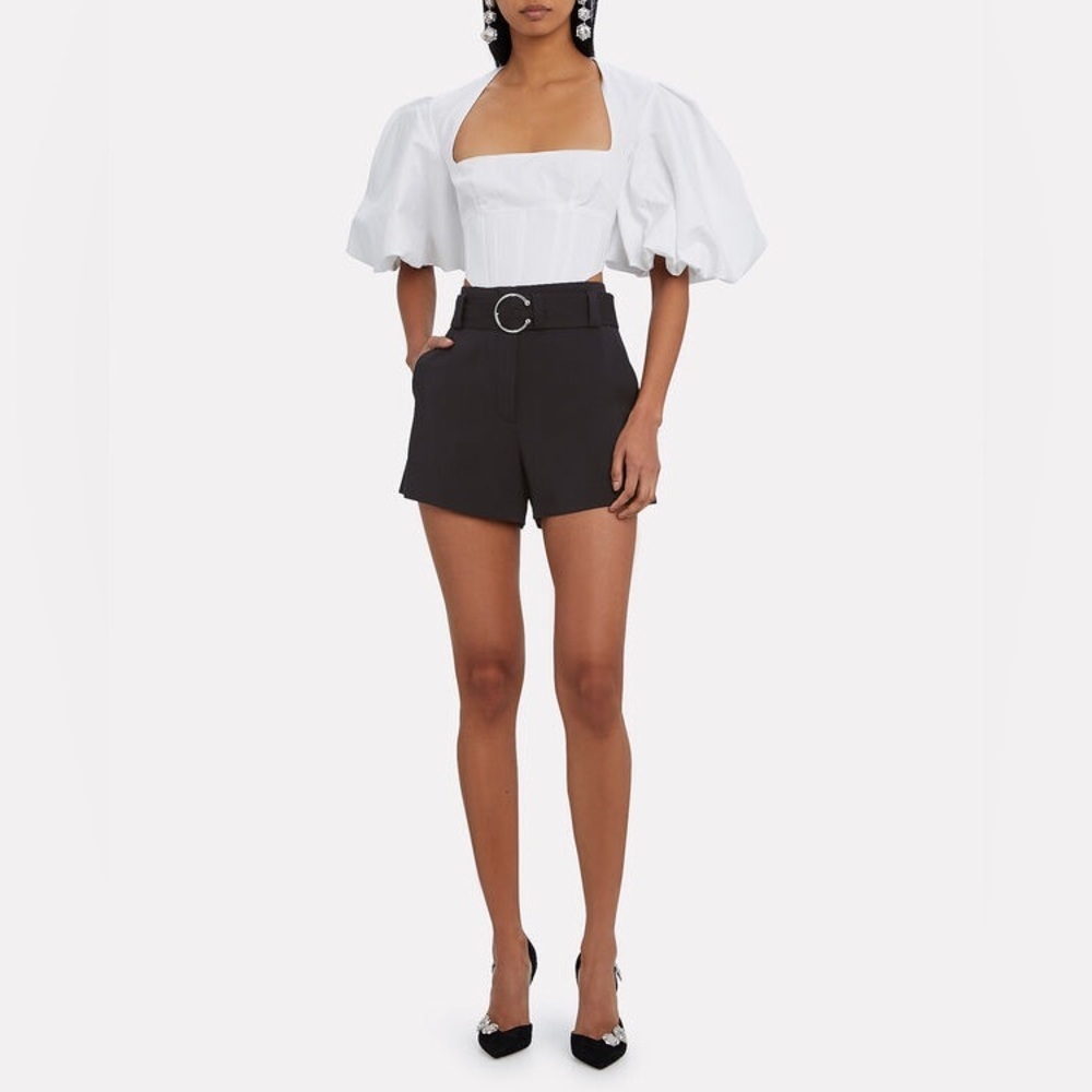 NWT A.L.C. Clive Tail High Waist Navy Blue Shorts Size 4